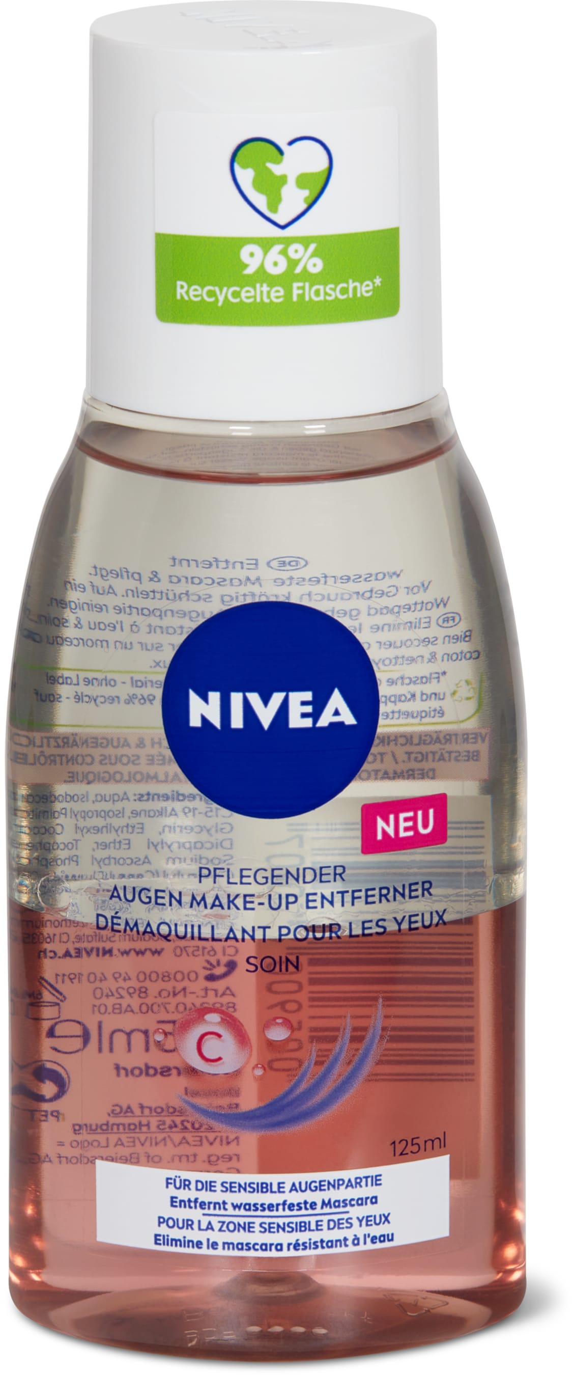 Nivea Struccante occhi per trucco resistente all'acqua 125ml